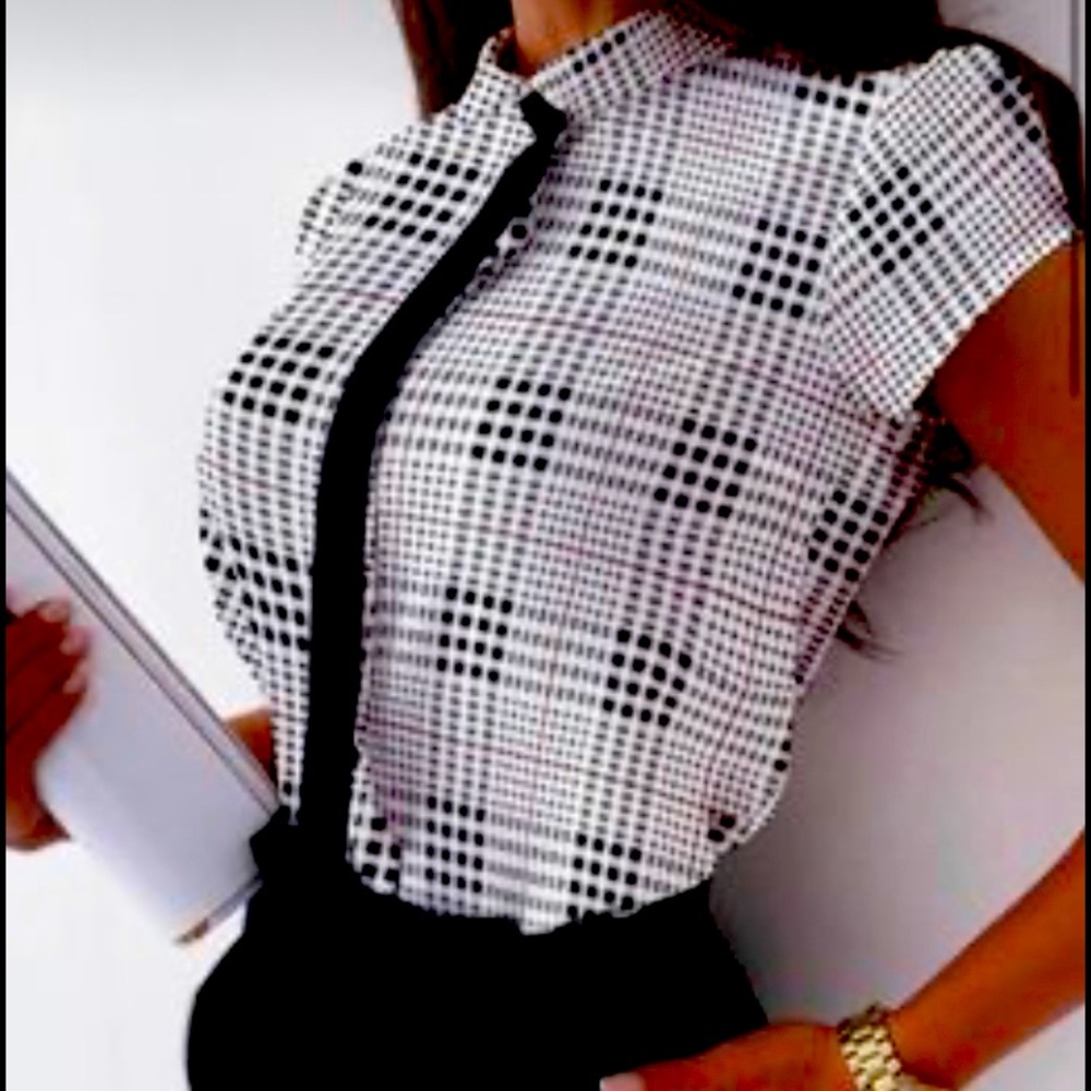 Plaid blouse